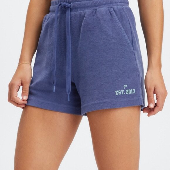 Fabletics Sweatshort / Bra Set- Blue Size S SHORTS NWT - Picture 6 of 8
